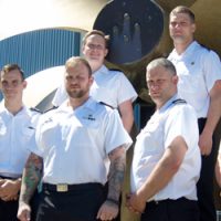 Top Row: (left to right) LS Scott Steeves, HMCS Ottawa; and LS Joel Vandervies, HMCS Regina. Bottom Row: (left to right) LS Thomas Harding, Patrol Craft Training Unit (PCTU); MS David Larsen, PCTU; MS Shawn Martin, Naval Fleet School Pacific; LS Clayton Morrell, PCTU; and LS Andrew Vincent, PCTU.