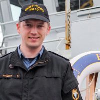LS Michael Spencer, a stoker aboard HMCS Glace Bay, is sharing the story of his battle with depression in hopes of benefiting others who may be struggling. Photo by Ryan Melanson, Trident Newspaper