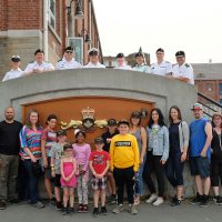 Participants from Big Brothers Big Sisters of Victoria were joined by Pacific Fleet Club Executive committee members and HMCS Victoria and HMCS Chicoutimi crew members.