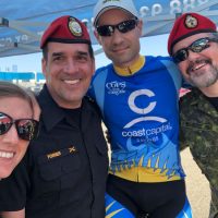 Left to right: Maj Harris, Capt Poirier, SLt Leblanc, and CPO2 Tucker.