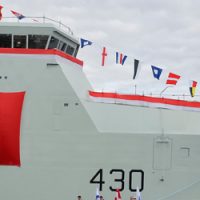 In Photos: First Arctic Offshore Patrol Vessel named