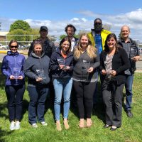 Members of Esquimalt’s Environmental Services team with their individual awards. Photo courtesy DCC