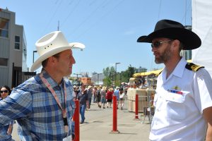Photo by n/a Calgary Stampede 362, Honourable Peter Mackay, Minister of National Defence, LCdr Andy Cooper