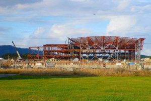 443 hangar 443 Maritime Helicopter Squadron's new hangar construction