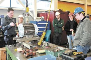 Camosun electrical students tour FMF Camosun electrical students tour FMF