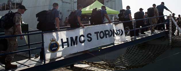 New crew boards HMCS Toronto