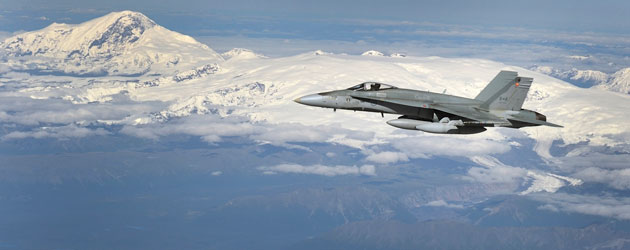 CF-18 Hornet over Alaska
