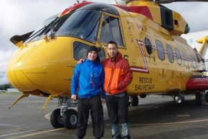 Lessard and Yao with Cormorant