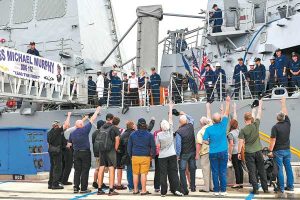 Protecteur Tigers dropped off by USS Michael Murphy