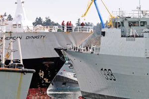 HMCS Winnipeg allision with American Dynasty
