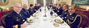 Flag Officers Dinner at the Admirals residence oct. 6