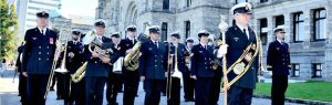 Naden Band prepares to march, bc legislature opening october 2014