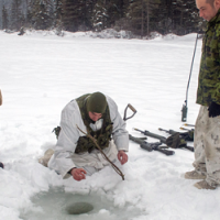 ice fishing exercise