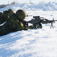 at the ranges during the winter