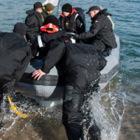 Taking the RHIB out