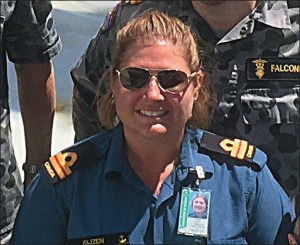 Lt(N) Lucie Gijzen on board MV Besant.