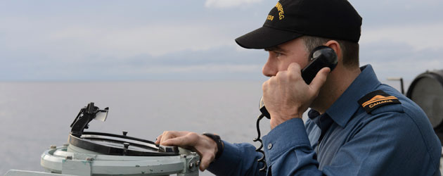 sailor using a pelorus