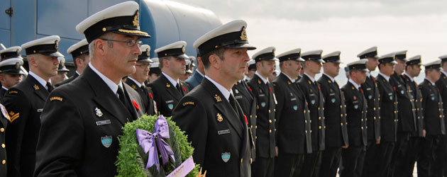 remembrance day for HMCS Winnipeg