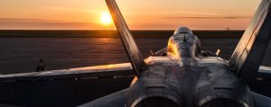 A CF-188 Hornet from Air Task Force-Romania sits at Mihail Kogalniceanu Air Base in Constanta, Romania during Exercise Resilient Resolve March 31. Photo: MS Steeve Picard