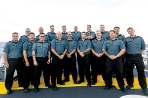 HMCS Calgary’s Directed On-the-job Training Program team. Photo by Kathryn Mussallem