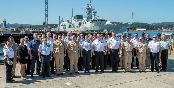 The Working Group of the North American Maritime Security Initiative (NAMSI) gathered at CFB Esquimalt for their biannual meeting Aug. 16 to 19. Photo by MCpl Brent Kenny