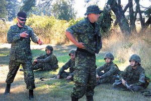 A Raven program facilitator provides instruction on how to halt and detain a potential threat. Photos by Rachel Lallouz, Lookout