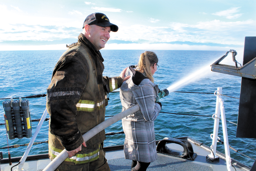 HMCS Ottawa takes family and friends to sea
