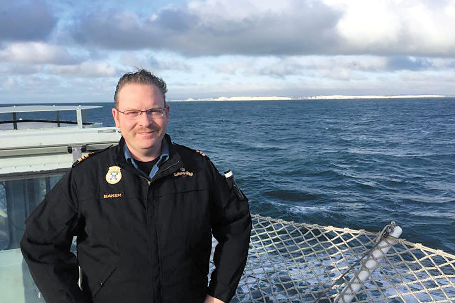 Lieutenant-Commander Mike Baker, legal advisor to HMCS Charlottetown command team.