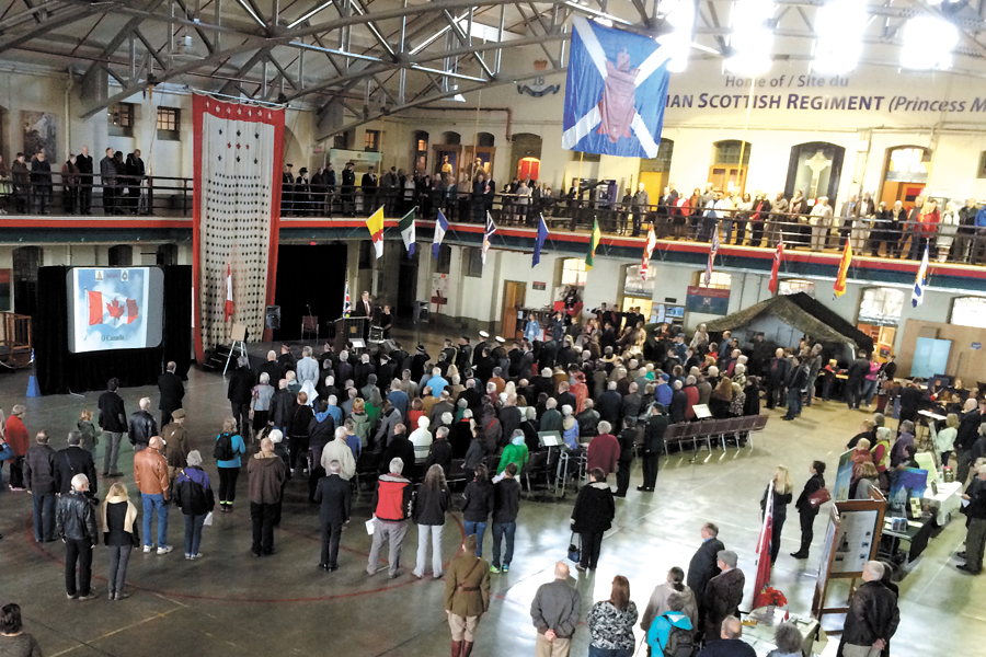 The main drill hall at the Bay Street Armoury during the building’s 100 Anniversary celebrations in November 2015. Photos by John Azar