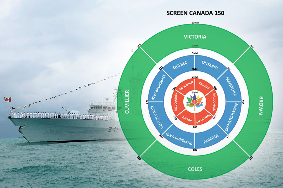 Warship celebrates Canada 150 in an unusual way