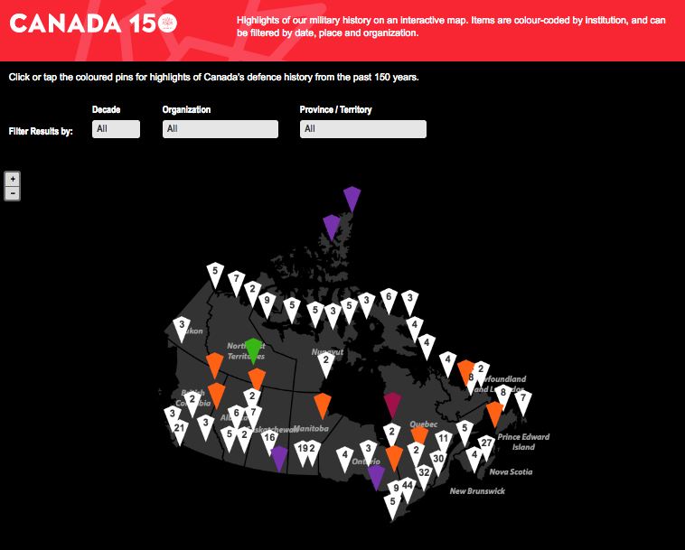 Canada 150 - mapping the past and present