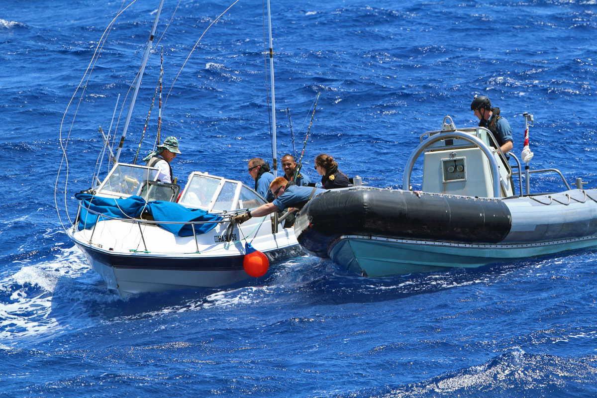 HMCS Ottawa provides assistance during Leaders at Sea