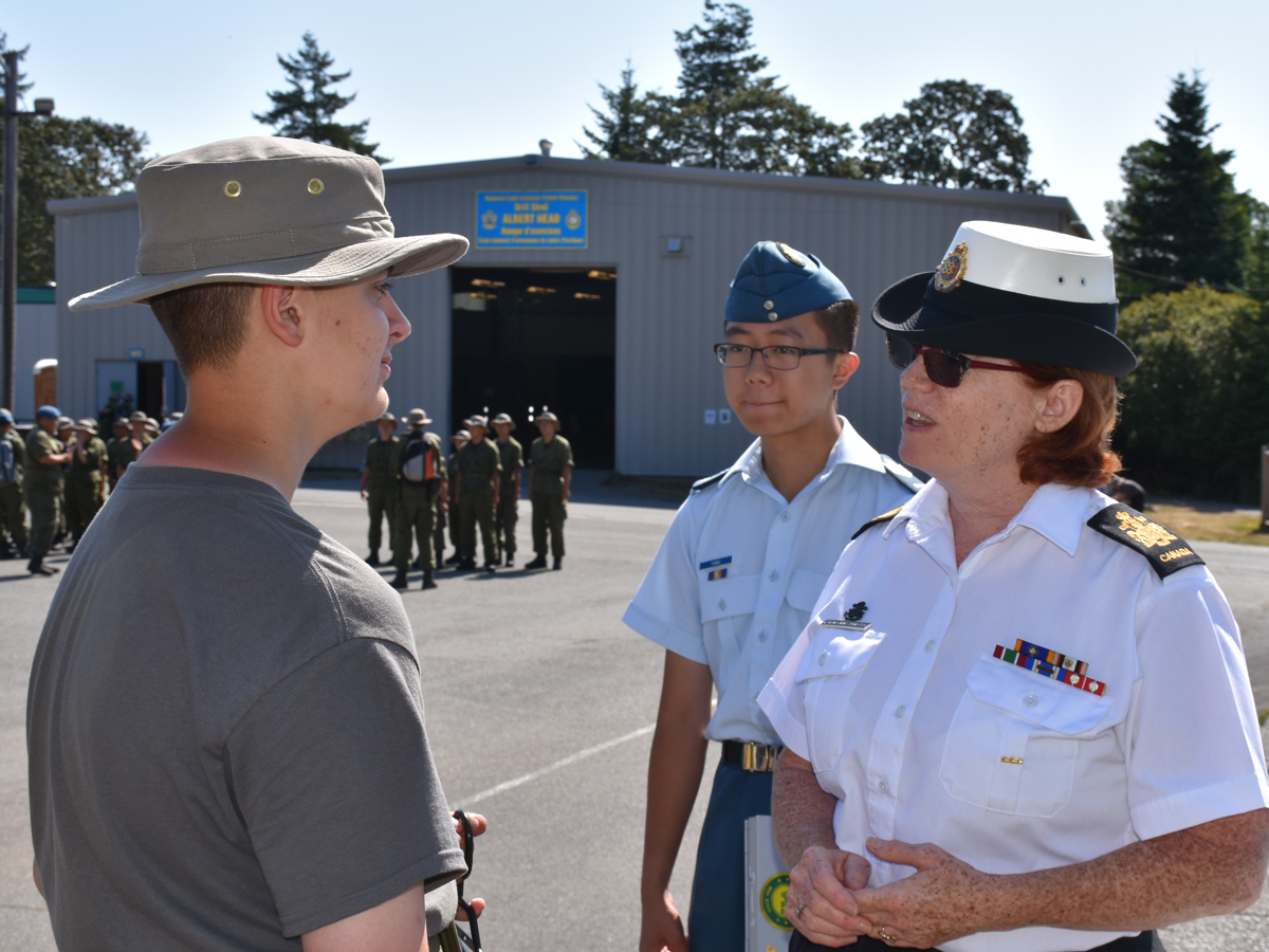 CPO1 Janet Graham-Smith at Albert Head CTC on Vancouver Island. Photo by Captain Peter Fuerbringer, Public Affairs Officer, Albert Head CTC