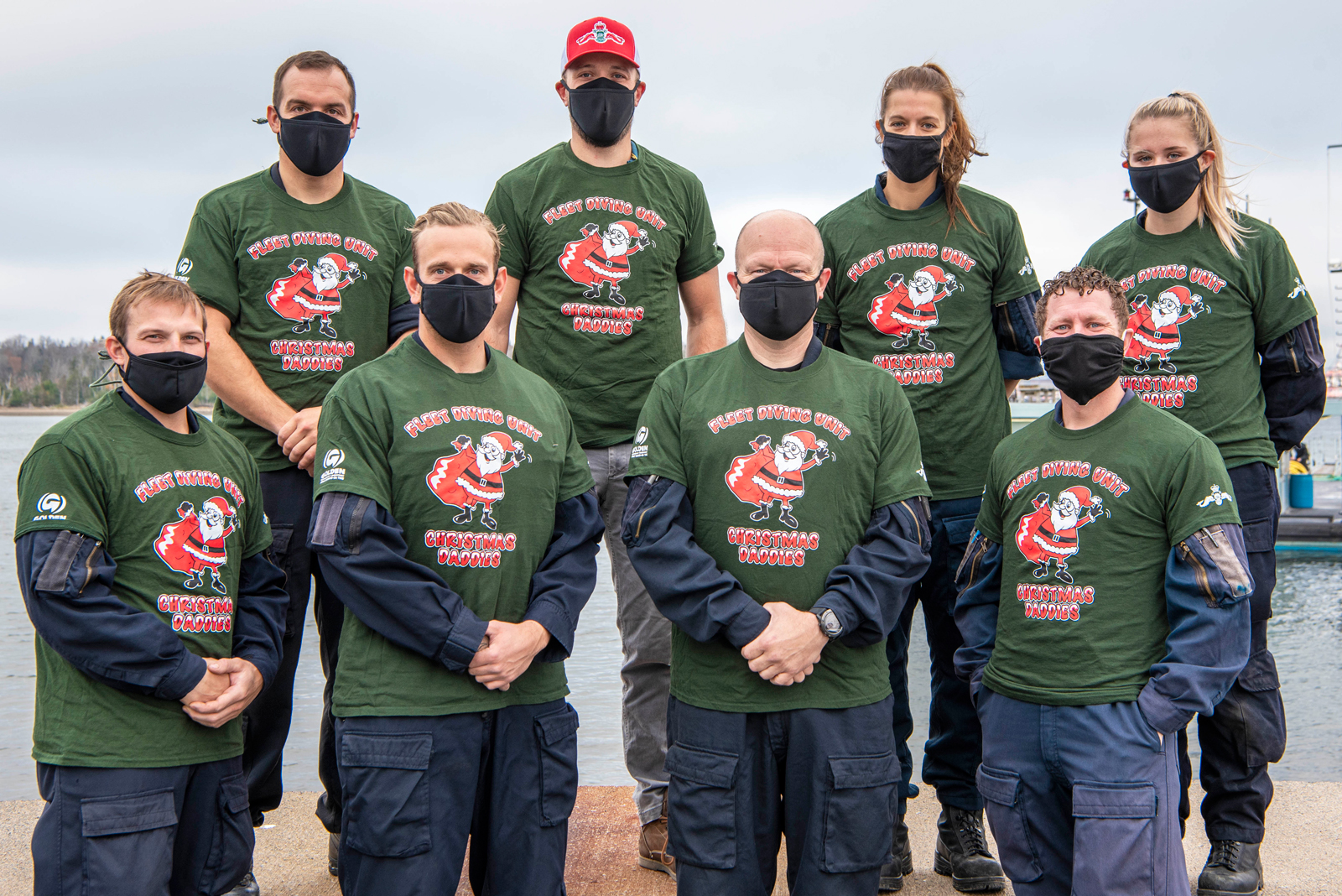 Members of Fleet Diving Unit (Atlantic) will be supporting the Christmas Daddies Telethon and giving back to their community during the annual Navy Divers’ Run on Dec. 5. Photo by Mona Ghiz, MARLANT PA