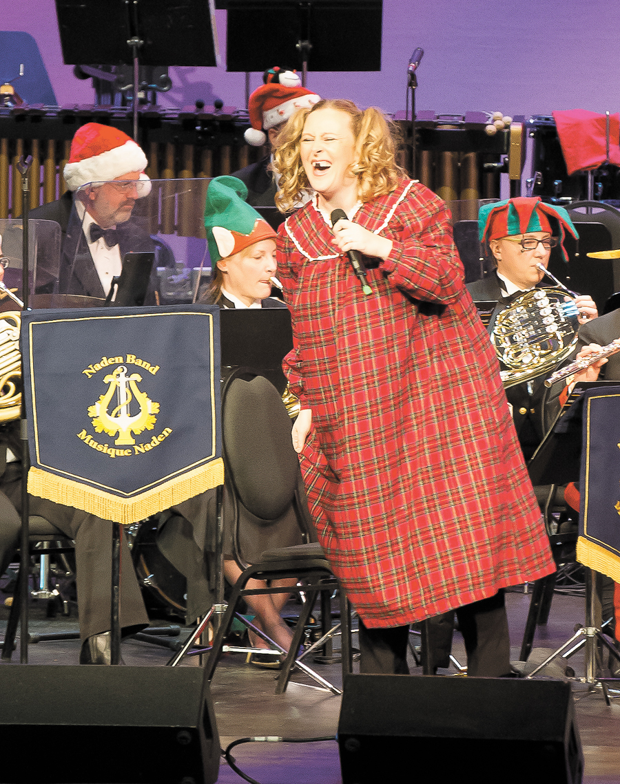 Naden Band Christmas Concert at the Royal Theatre in Victoria in 2016. Photo by Cpl André Maillet, MARPAC Imaging Services