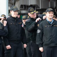 HMCS Regina stewards become "Military-issued" best friends