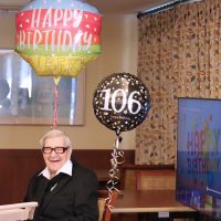 Veteran celebrates 106th birthday with a new-fashioned party