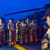 HMCS Calgary crew and air detachment remember Stalker 22