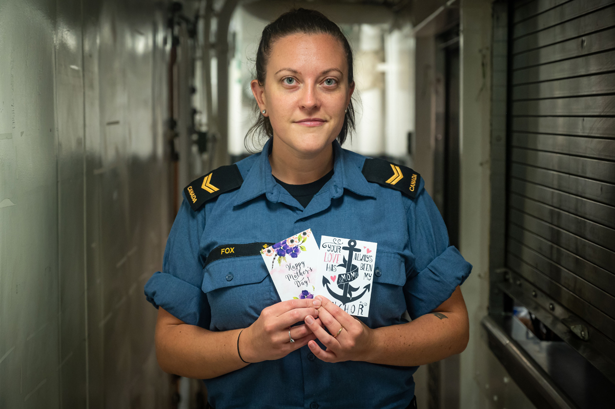 Sailor First Class Elizabeth Fox. Photo by Corporal Lynette Ai Dang, HMCS Calgary, Imagery Technician