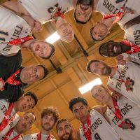 Triton's team members and coach Josh Buck display their medals during the Closing Ceremony on May 4 at Shearwater Gym, N.S. Photo: Aviator Douglas Hamilton, 12 Wing Imaging Services.