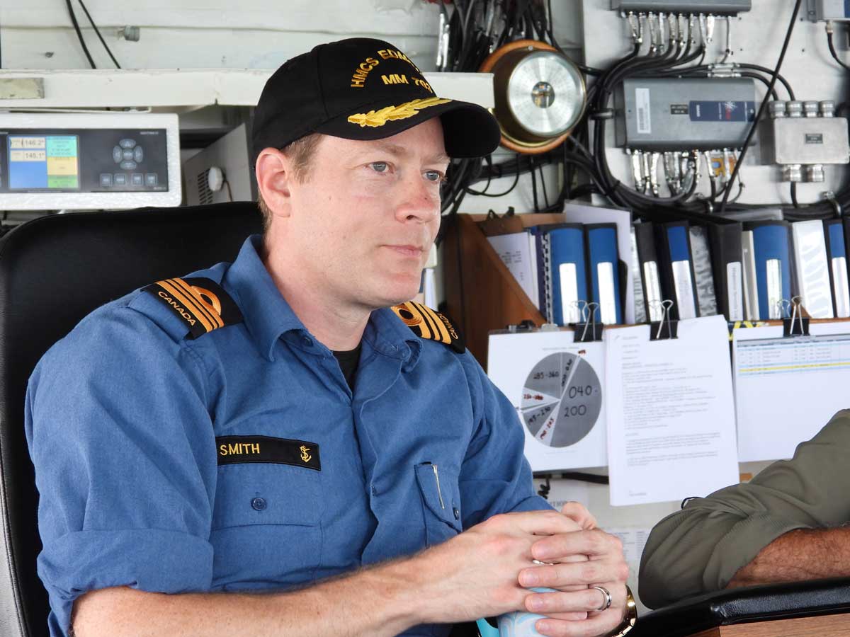 LCdr Tyler Smith, Commanding Officer, HMCS Edmonton
