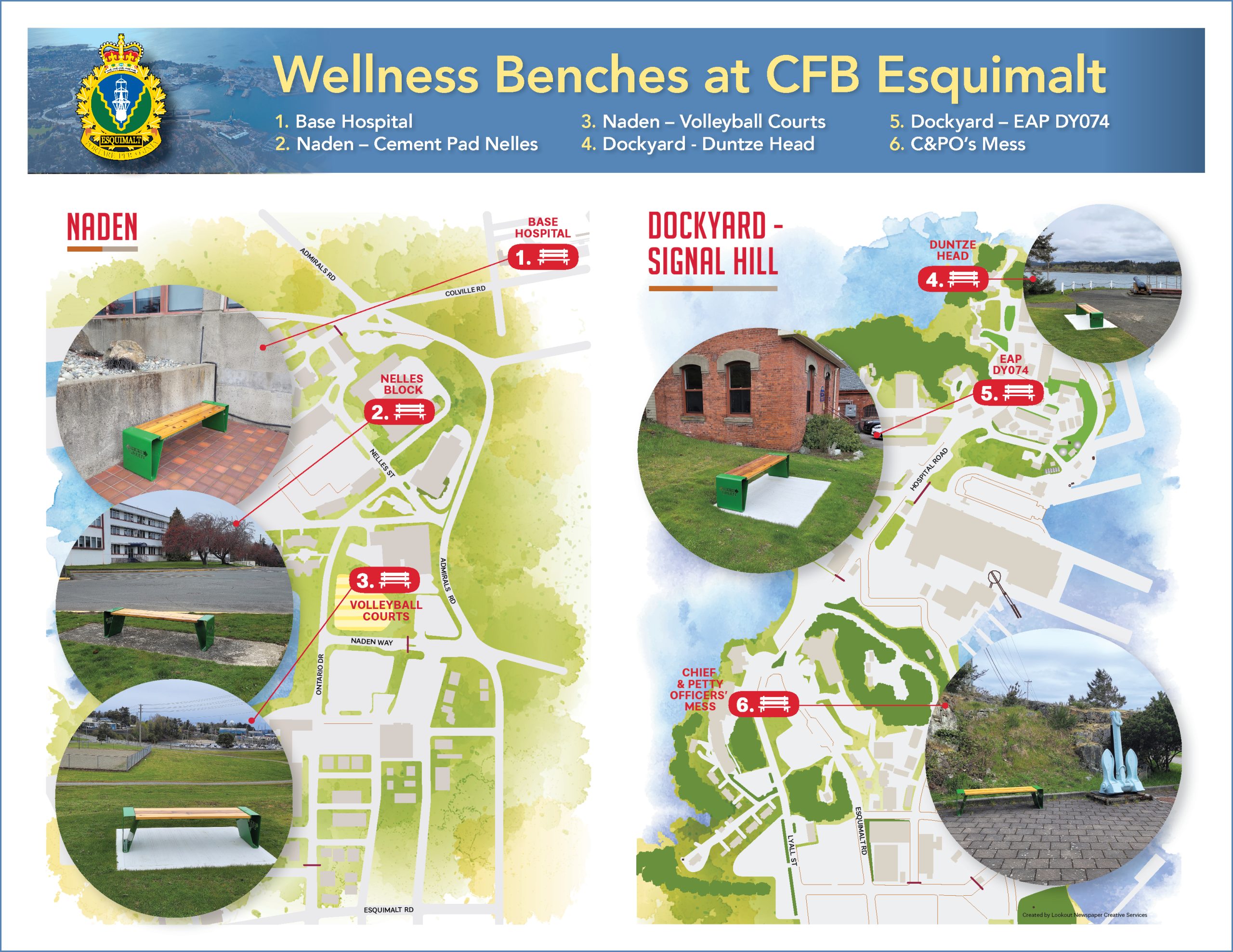 Wellness Benches Map