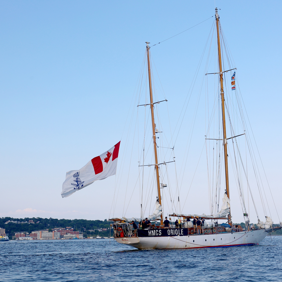 HMCS Oriole departs CFB Halifax, commencing its Great Lakes Deployment on July 13. Photo: Sub-Lieutenant Wilson Ho, HMCS Oriole Public Affairs Officer