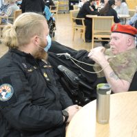 Smiles about with Veterans Lodge visits