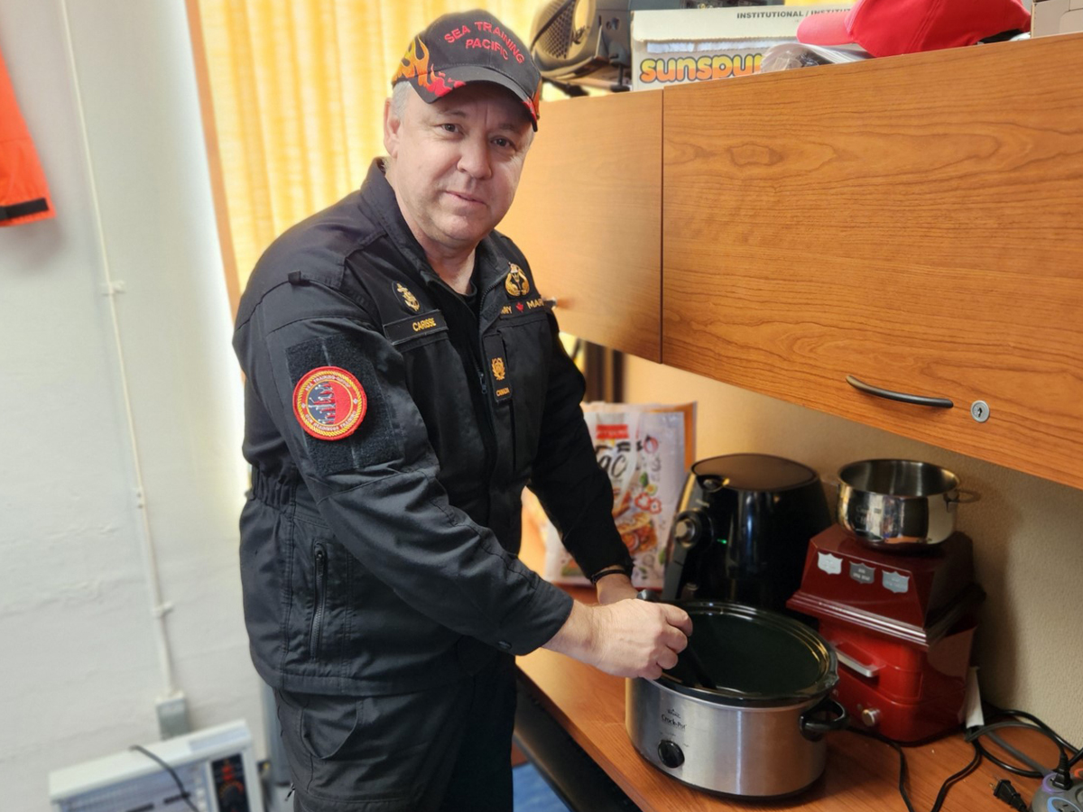 Chief Petty Officer Second Class Chris Carisse who won this year's NDWCC Chilli Cookoff.

