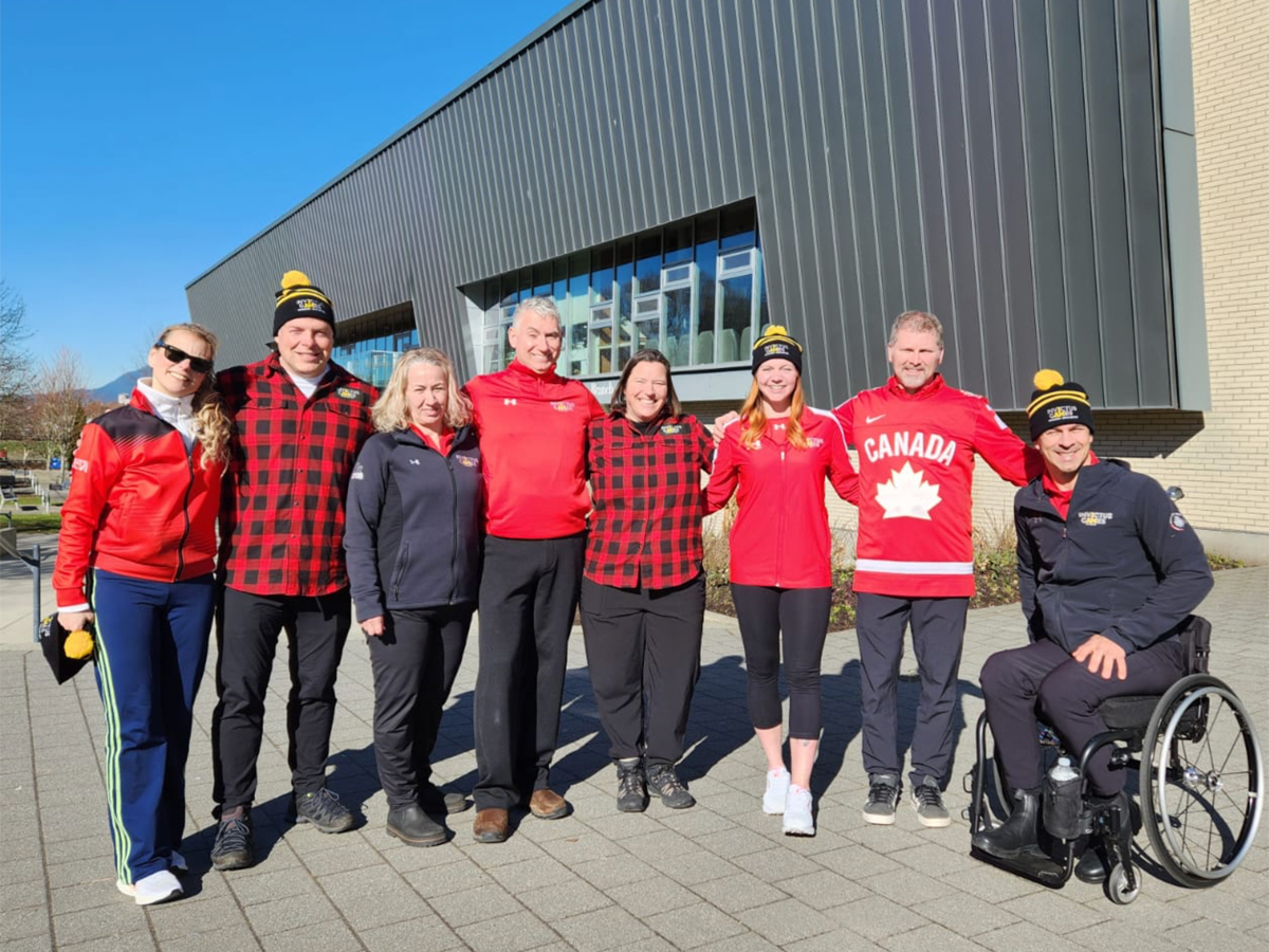 Nick Holyome (right) participated in this year’s Participating Nations Winter Camp in preparation for 2025 Invictus Games in Whistler.
