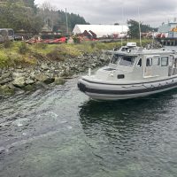 One of four Outboard Engine Diver Boats of Fleet Diving Unit (Pacific) located at the D Jetty. Photo: FDU(P)