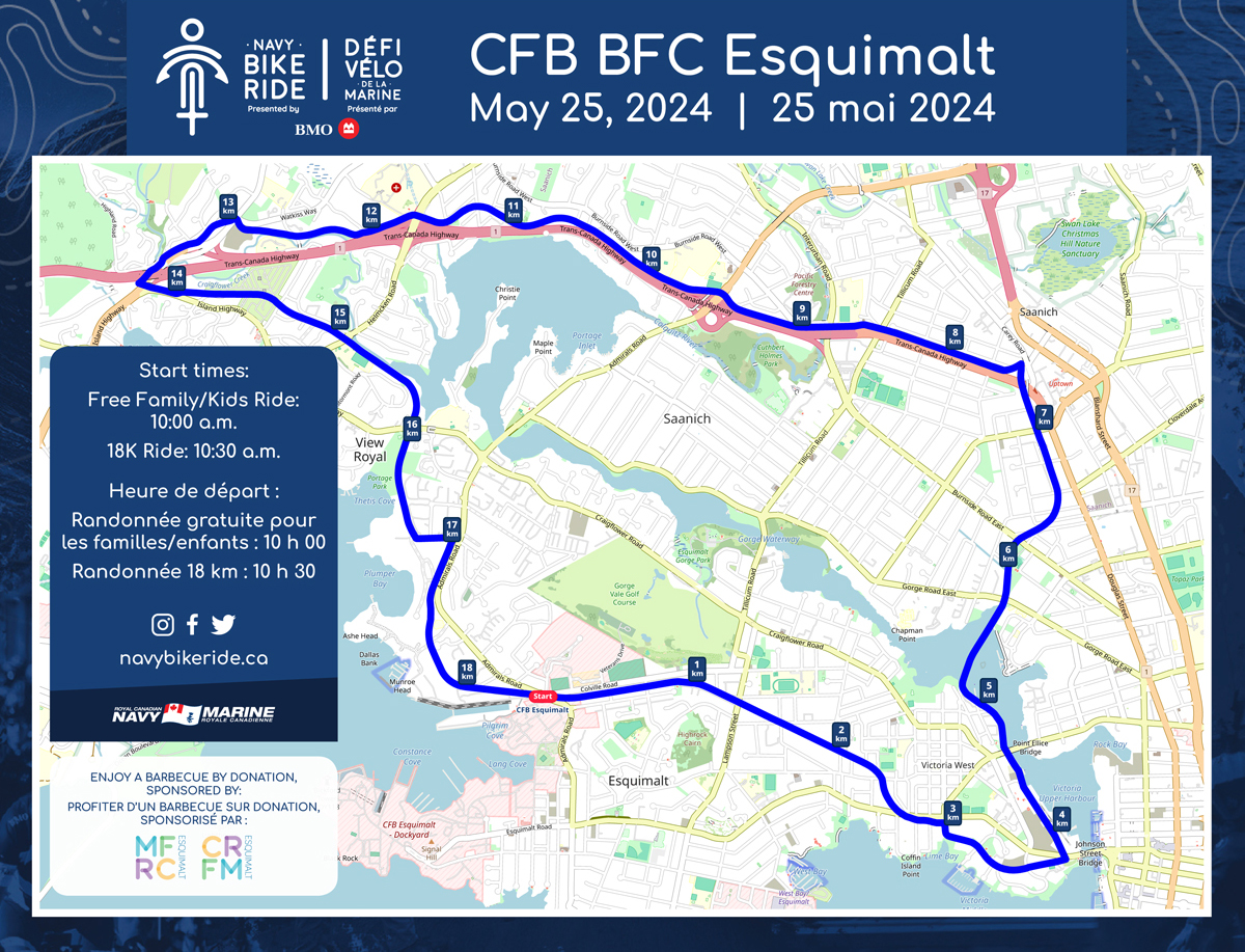 CFB Esquimalt Navy Bike Ride 2024