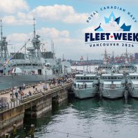 Members of the Royal Canadian Navy demonstrate various ship duties and activities to the general public, allowing them to experience the day-to-day life of a ships crew during Vancouver Fleet Weekend activities at Burrard Dry Dock in Vancouver. Photo: Master Corporal Nathan Spence, Maritime Forces Pacific Imaging Services.